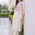 women ethnic motifs embroidered regular thread work kurta with palazzos