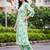women floral printed regular kurta with trousers
