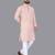 Peach rayon chikankari lucknowi schifli work kurta pajama