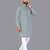 Blue rayon chikankari lucknowi schifli work kurta pajama