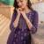 women ethnic motifs printed regular cotton kurta with trousers & with dupatta