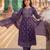 women ethnic motifs printed regular cotton kurta with trousers & with dupatta
