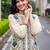 women floral embroidered regular thread work cotton kurta with trousers