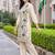 women floral embroidered regular thread work cotton kurta with trousers