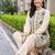 women floral embroidered regular thread work cotton kurta with trousers