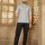 Grey cotton plain shirt