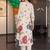 women floral printed regular cotton kurta with trousers
