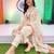 women floral embroidered regular thread work kurta with trousers & with dupatta