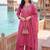 women ethnic motifs embroidered regular thread work kurta with palazzos & with dupatta