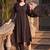 women regular gotta patti cotton kurta with trousers & with dupatta