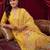 women floral embroidered regular thread work kurta with trousers & with dupatta