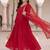 women regular liva kurta with trousers & with dupatta