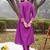 women ethnic motifs embroidered empire thread work kurta with trousers