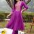 women ethnic motifs embroidered empire thread work kurta with trousers
