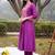 women ethnic motifs embroidered empire thread work kurta with trousers