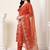 women floral embroidered regular thread work kurta with trousers & with dupatta