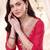 women ethnic motifs embroidered regular thread work kurta with trousers