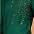 Green silk mirror work kurta pajama