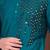 Blue silk mirror work kurta pajama