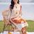 women ethnic motifs printed regular cotton kurta with trousers