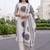 women ethnic motifs printed regular cotton kurta with trousers & with dupatta