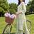 women ethnic motifs embroidered regular thread work cotton kurta with trousers & with dupatta