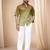 Olive soft cotton plain shirt