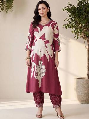women floral printed regular kurta with patiala 5