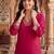 women regular thread work kurta with trousers