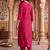 women regular thread work kurta with trousers