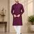 Wine silk mirror work kurta pajama