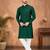Green silk mirror work kurta pajama
