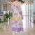 women floral printed empire cotton kurta with trousers