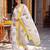women floral printed regular cotton kurta with trousers & with dupatta