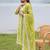 women ethnic motifs embroidered regular thread work cotton kurta with trousers & with dupatta