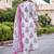 women ethnic motifs printed regular cotton kurta with trousers & with dupatta