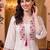 women floral embroidered regular thread work kurta with trousers