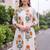 women floral printed regular cotton kurta with trousers