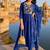 women ethnic motifs embroidered empire thread work kurta with trousers & with dupatta