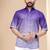 Purple soft cotton plain shirt