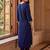 women regular thread work kurta with trousers
