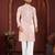 Peach premium viscose silk original mirror work kurta pajama
