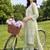 women ethnic motifs embroidered regular thread work cotton kurta with trousers & with dupatta