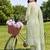 women ethnic motifs embroidered regular thread work cotton kurta with trousers & with dupatta