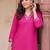 women ethnic motifs embroidered regular thread work kurta with trousers