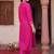 women ethnic motifs embroidered regular thread work kurta with trousers