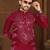 Magenta premium viscose silk original mirror work kurta pajama
