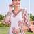 women floral printed regular cotton kurta with trousers