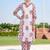 women floral printed regular cotton kurta with trousers