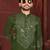 Green premium viscose silk original mirror work kurta pajama